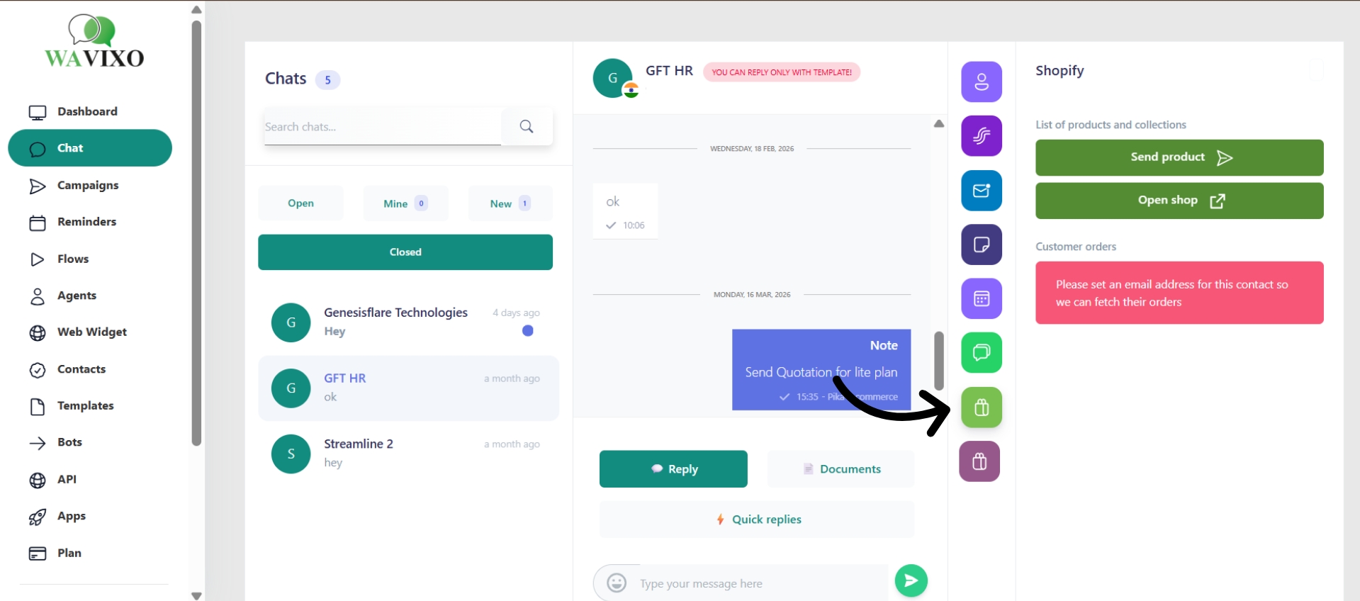 Connect Shopify store